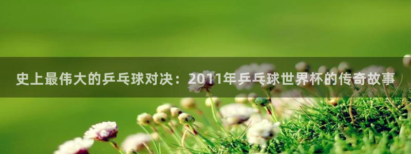 2026世界杯直播免费观看:史上最伟大的乒乓球对决:2011年乒乓球世界杯的传奇故事